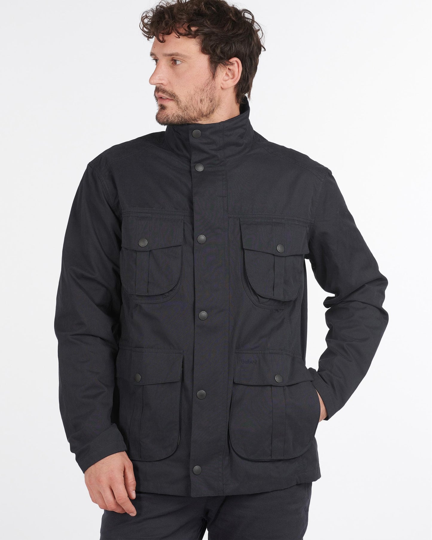 Barbour Sanderling Casual Mens Jacket - Navy