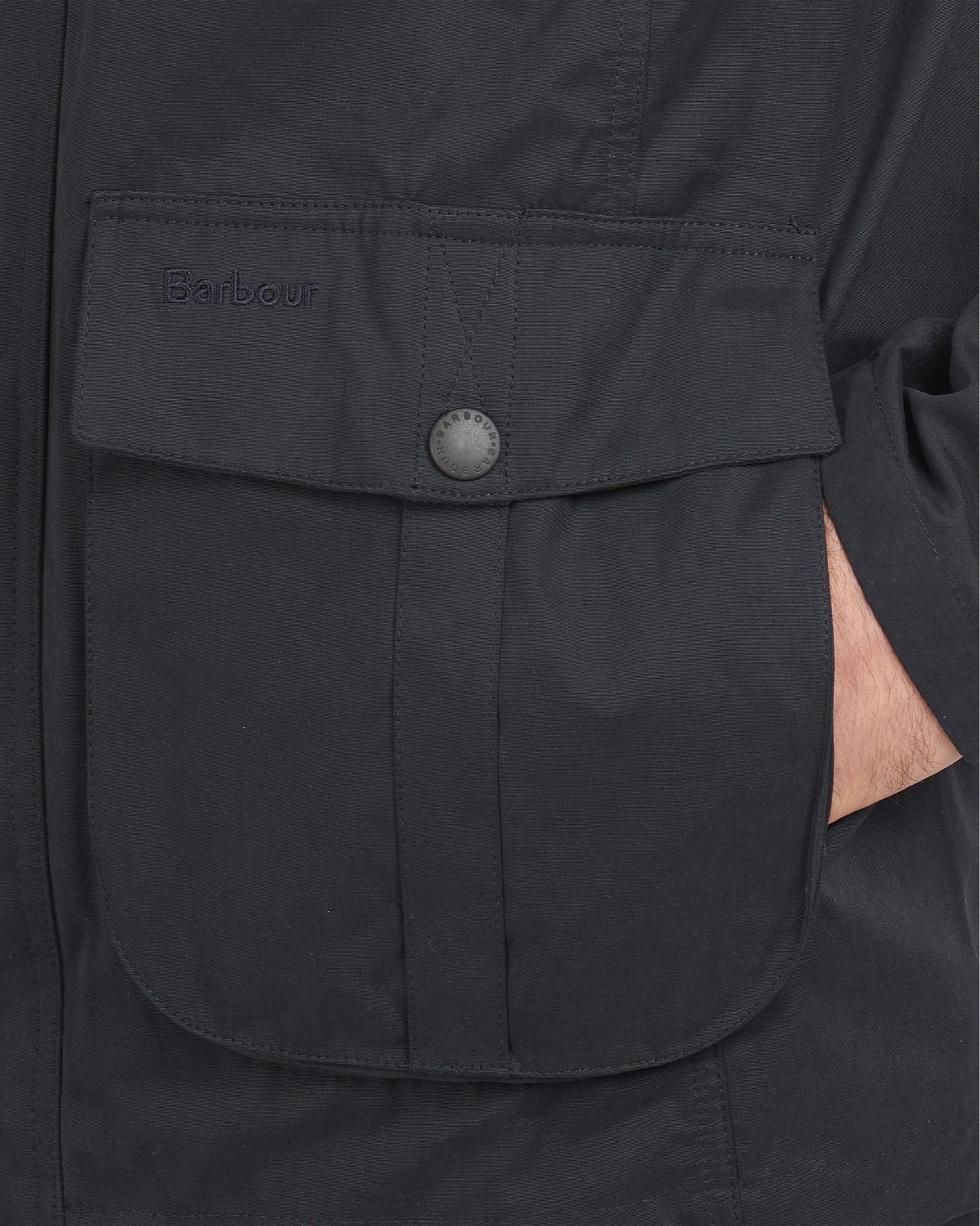 Barbour Sanderling Casual Mens Jacket - Navy