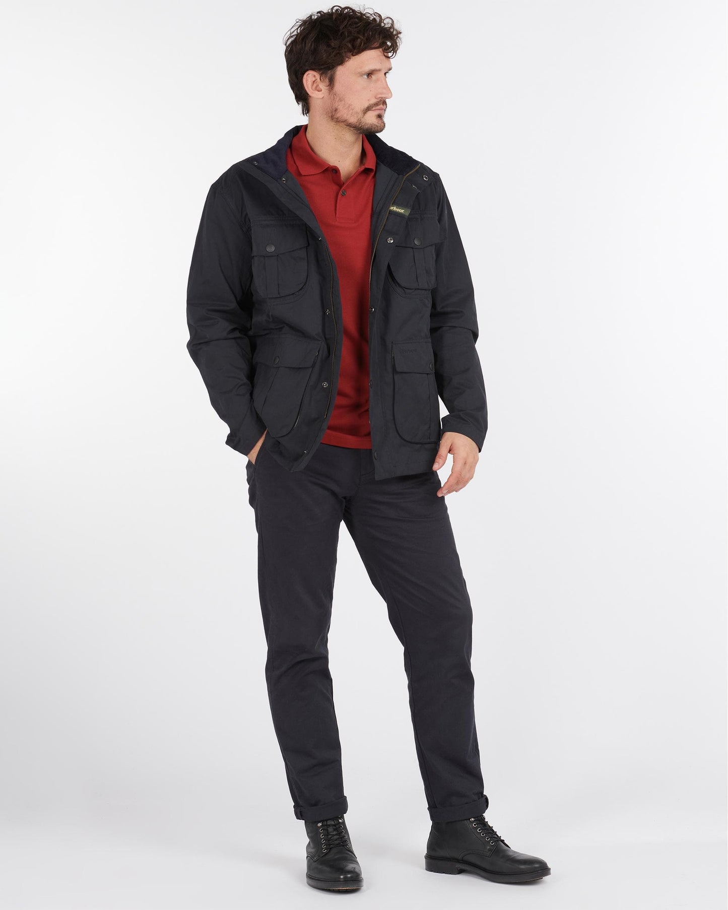 Barbour Sanderling Casual Mens Jacket - Navy