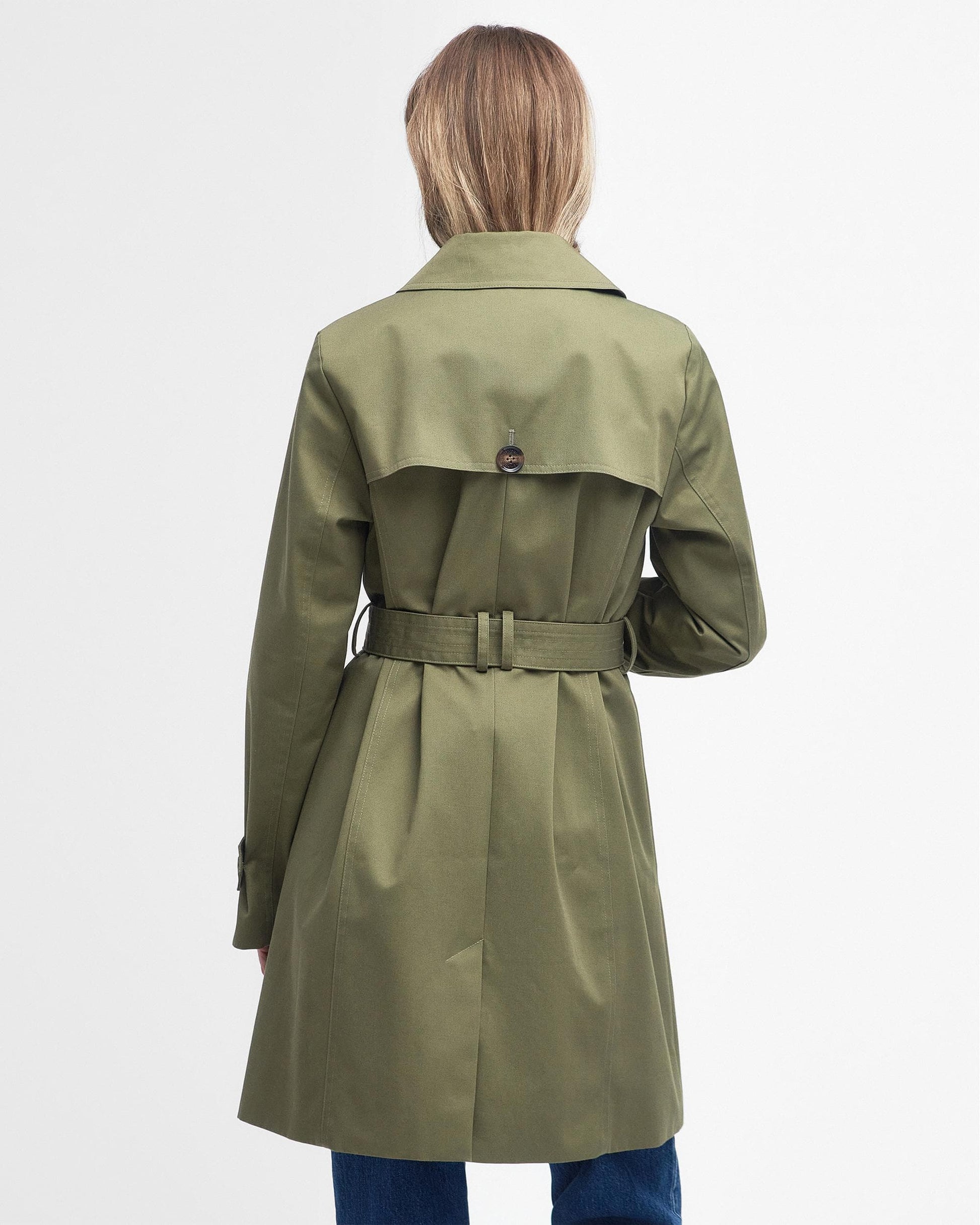 Barbour Short Greta Womens Showerproof Trenchcoat