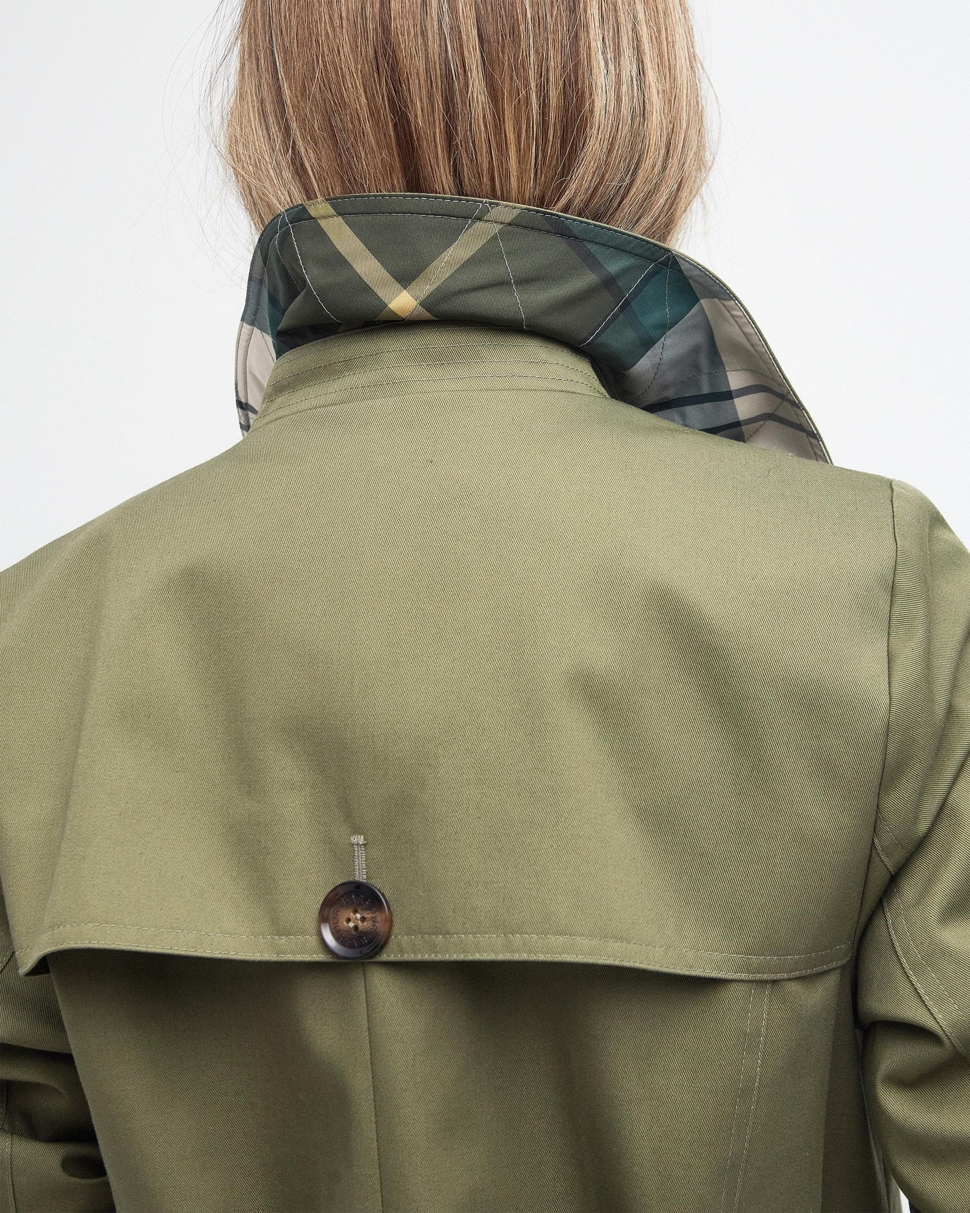 Barbour Short Greta Womens Showerproof Trenchcoat