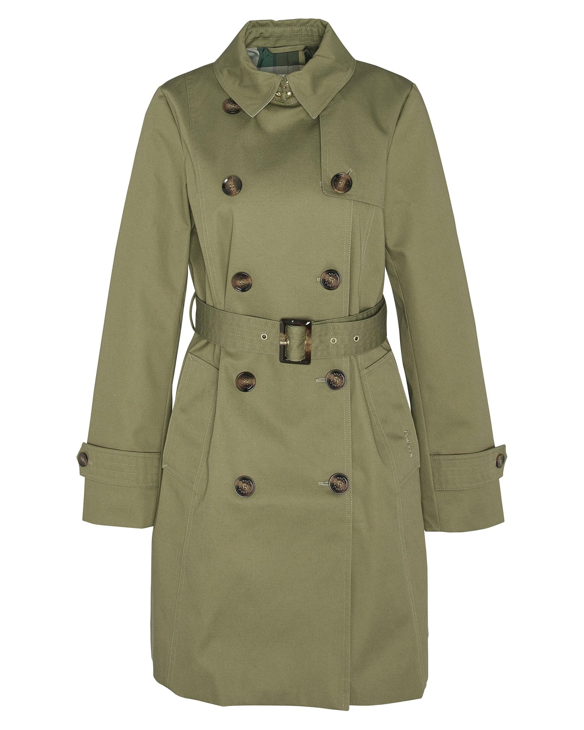 Barbour Short Greta Womens Showerproof Trenchcoat