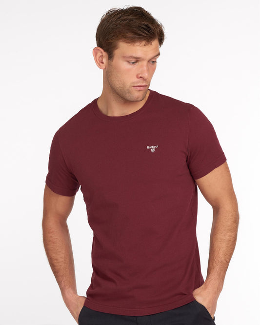 Barbour Sports Mens T-Shirt - Ruby