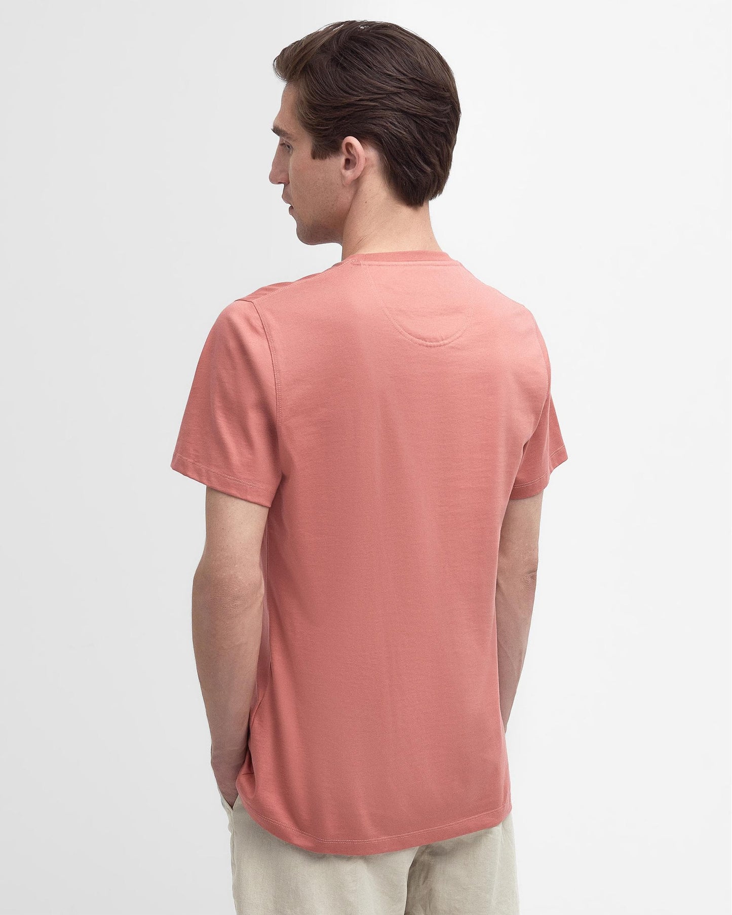 Barbour Sports Mens T-Shirt - Pink Clay
