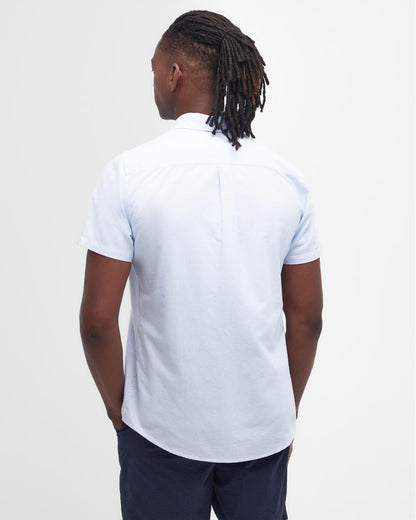Barbour Striped Oxtown Mens Tailored Shirt - Sky Blue
