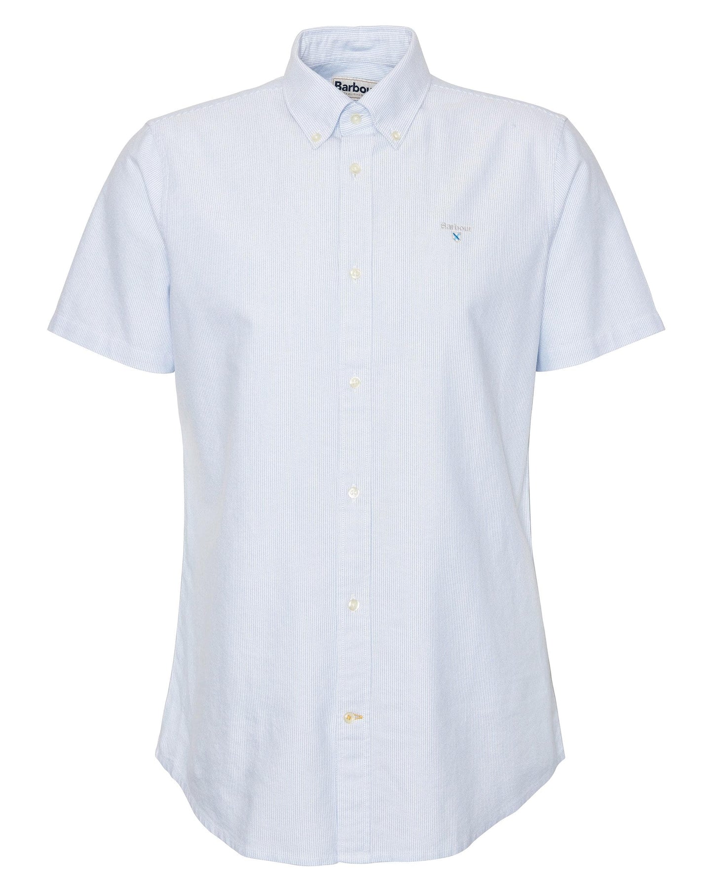 Barbour Striped Oxtown Mens Tailored Shirt - Sky Blue