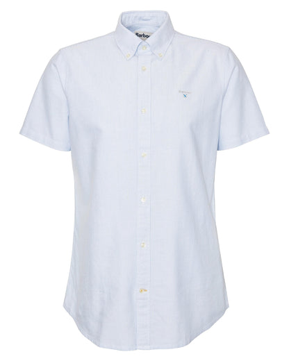 Barbour Striped Oxtown Mens Tailored Shirt - Sky Blue