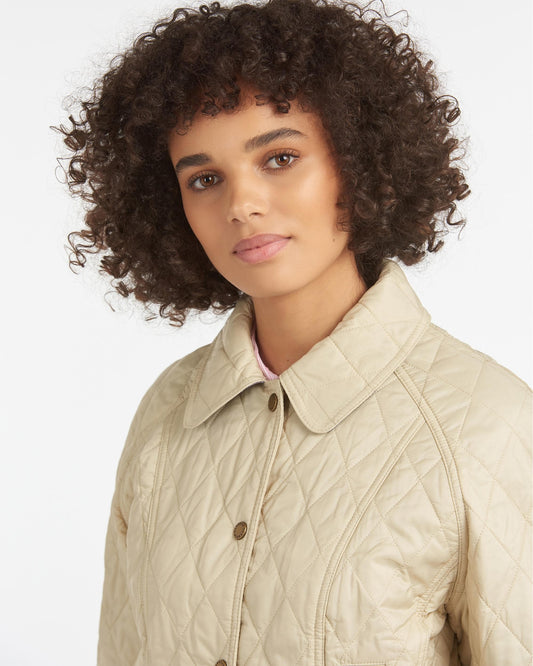 Barbour Summer Beadnell Womens Quilted Jacket - Pearl