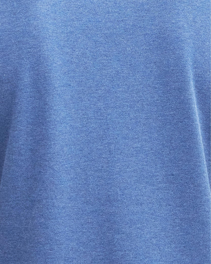 Barbour Tartan Pique Mens Polo S/S 25 - Dark Chambray Marl