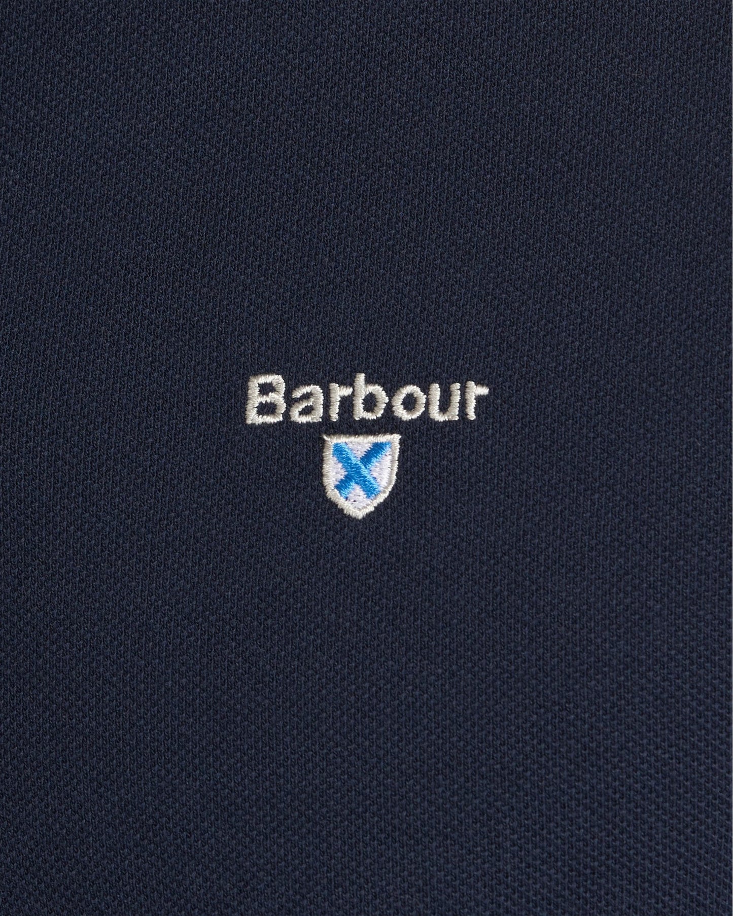 Barbour Tartan Pique Mens Polo S/S 25 - New Navy