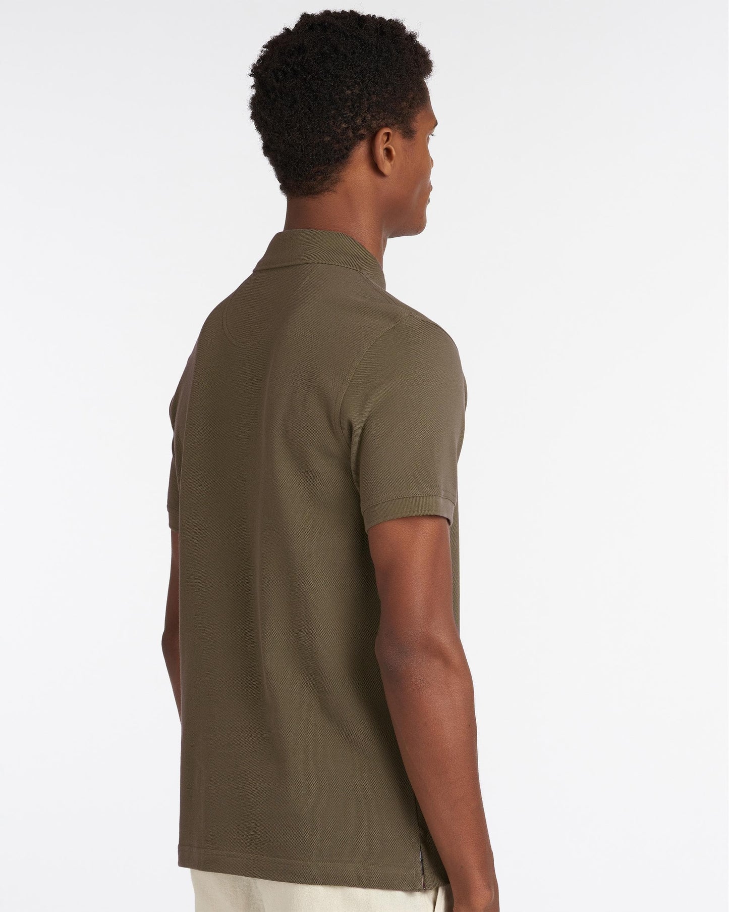 Barbour Tartan Pique Mens Polo S/S 25 - Dark Olive/Classic