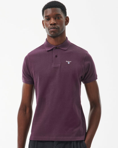 Barbour Tartan Pique Mens Polo - Fig