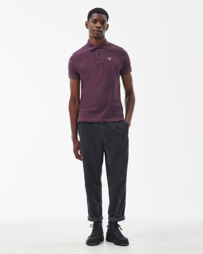 Barbour Tartan Pique Mens Polo - Fig