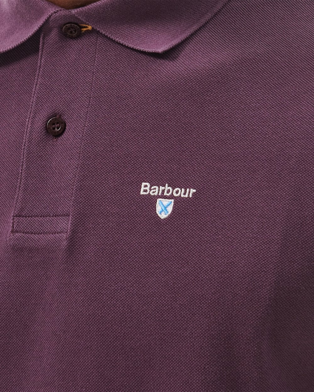 Barbour Tartan Pique Mens Polo - Fig