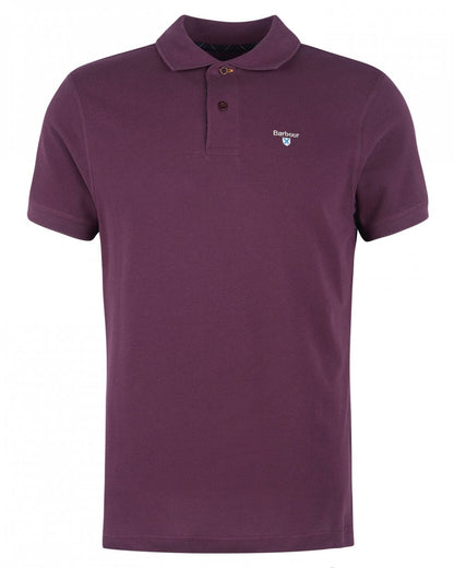 Barbour Tartan Pique Mens Polo - Fig