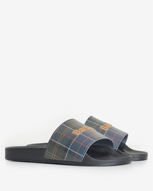 Barbour Tartan Slider Mens Sandals