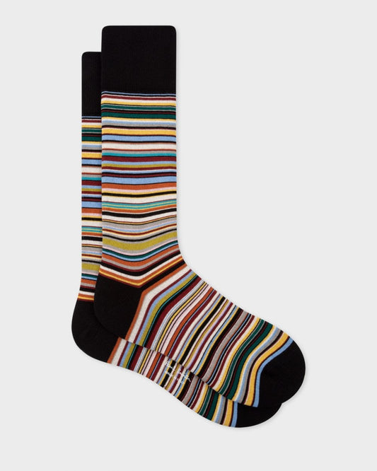 Paul Smith Mens Signature Stripe Socks - 92A Multi Coloured