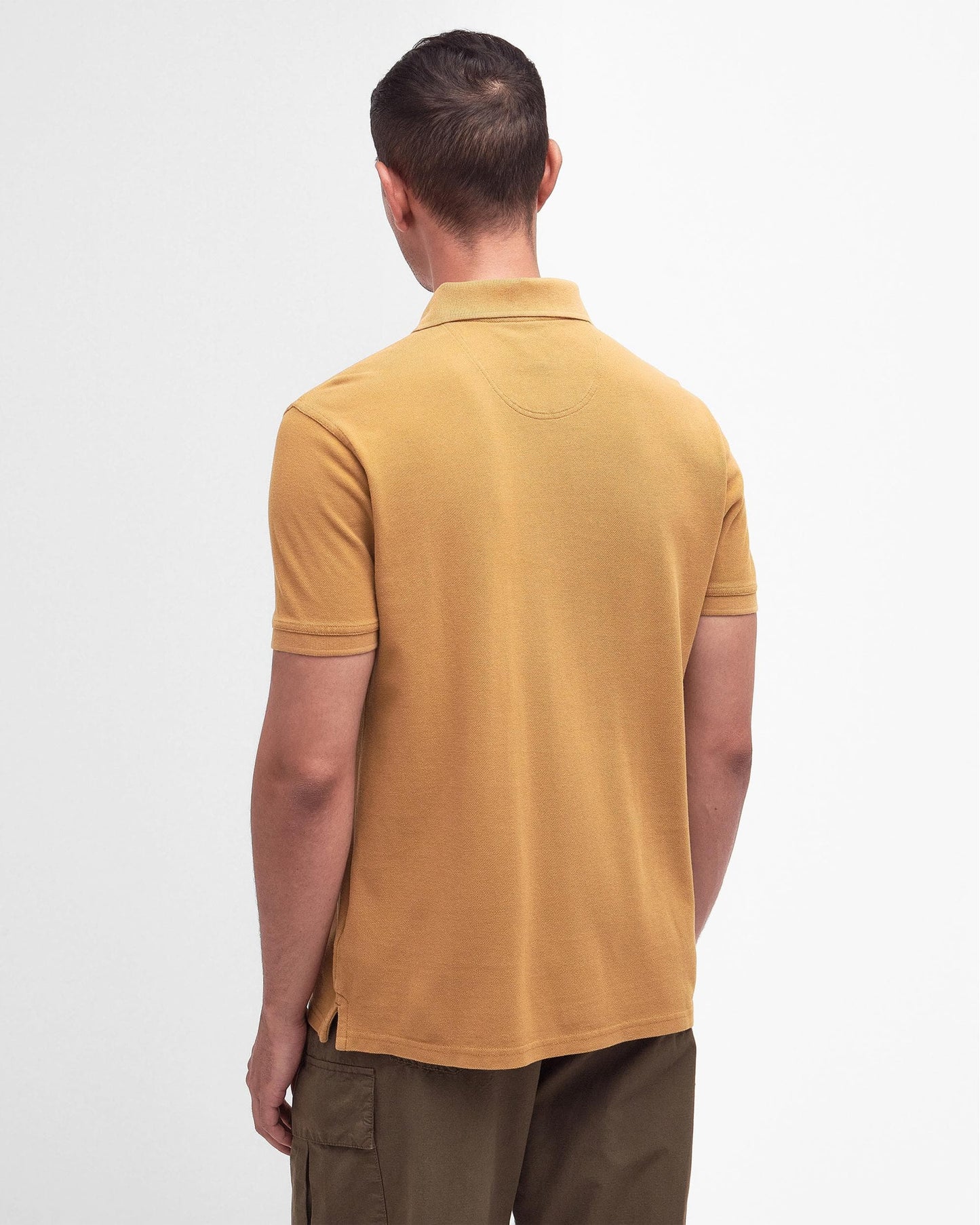 Barbour Wash Sports Mens Polo Shirt - Cumin