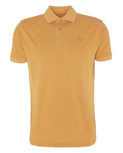 Barbour Wash Sports Mens Polo Shirt - Cumin