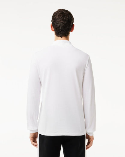 Lacoste Original L.12.12 Mens Long Sleeve Cotton Polo Shirt - White 001