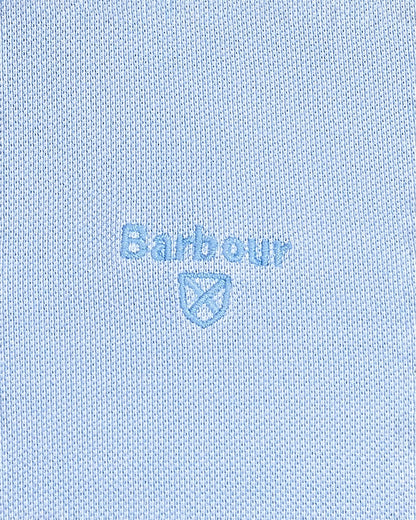 Barbour Wash Sports Mens Polo Shirt - Sky