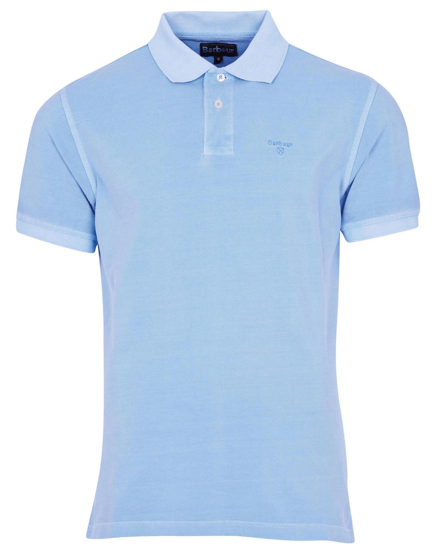 Barbour Wash Sports Mens Polo Shirt - Sky