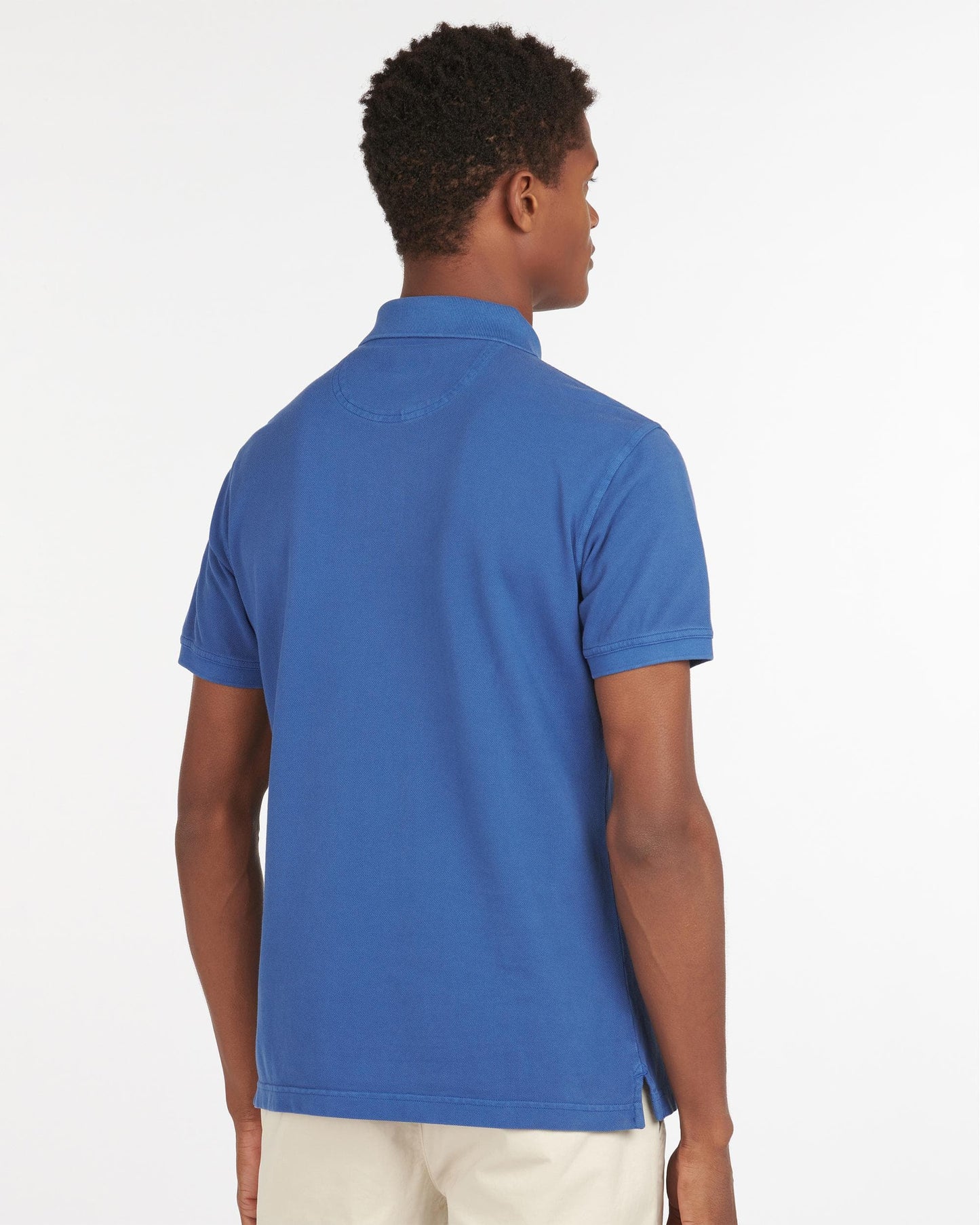 Barbour Wash Sports Mens Polo Shirt - Marine Blue