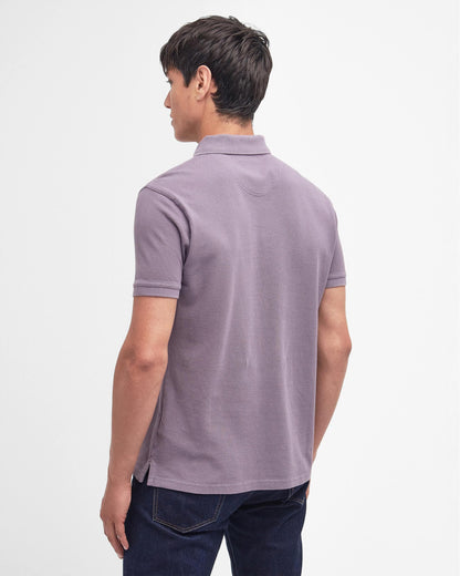 Barbour Wash Sports Mens Polo Shirt - Purple Slate