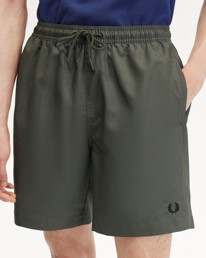 Fred Perry Mens Classic Swim Shorts - Field Green 638