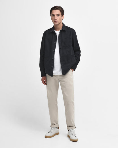 Barbour Washed Mens Overshirt - Navy