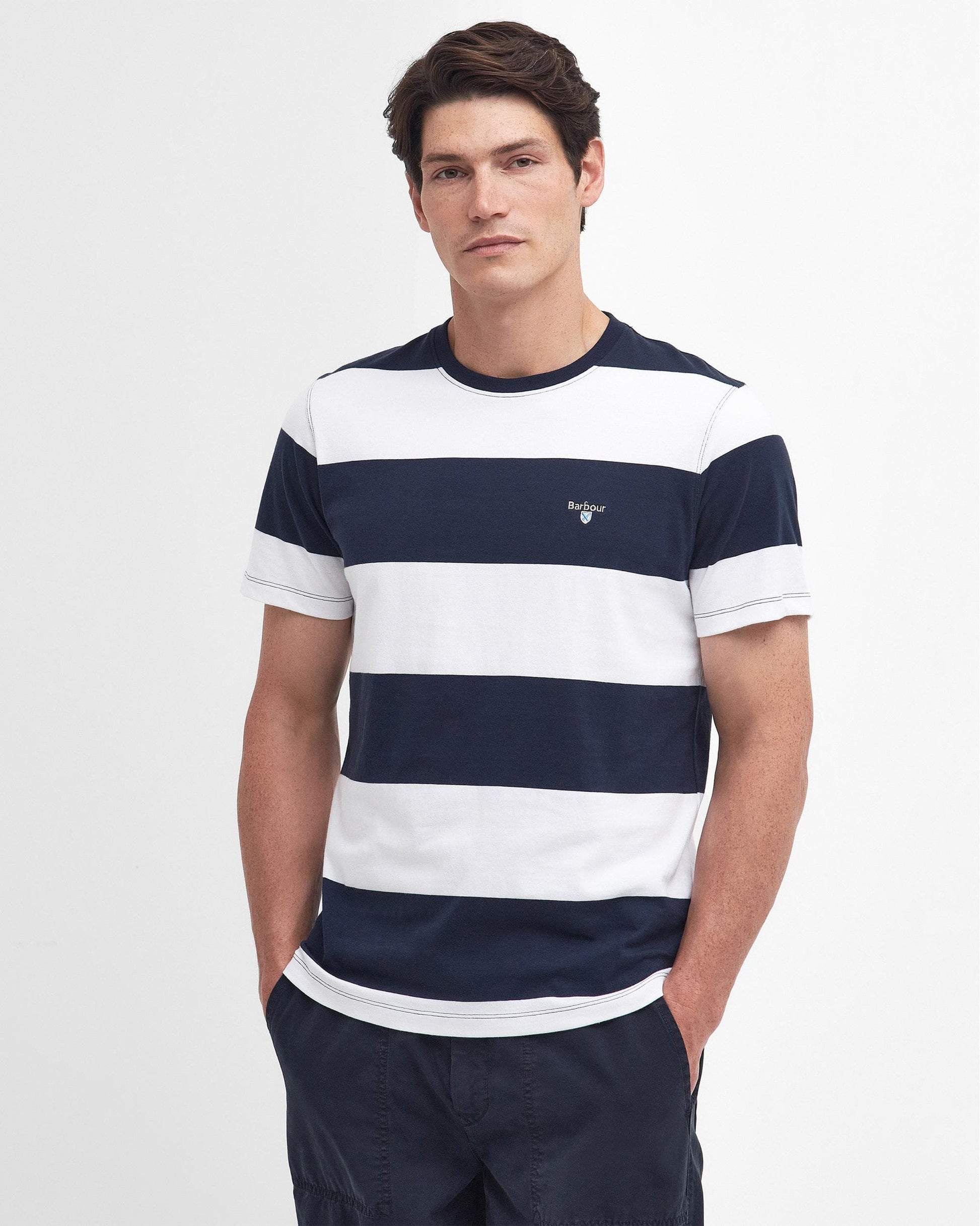 Barbour Barbour Whalton Stripe Mens Tailored T-Shirt