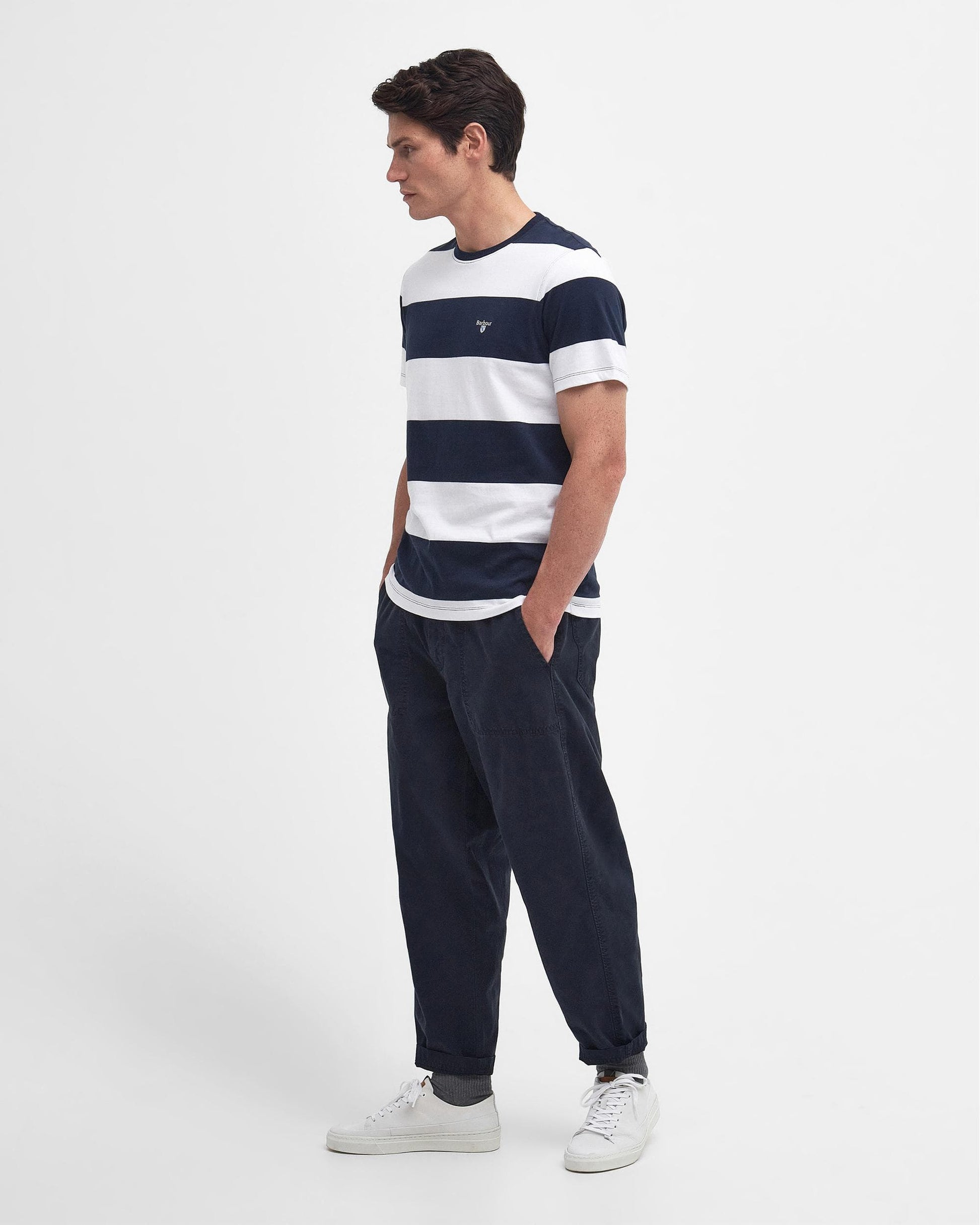 Barbour Barbour Whalton Stripe Mens Tailored T-Shirt