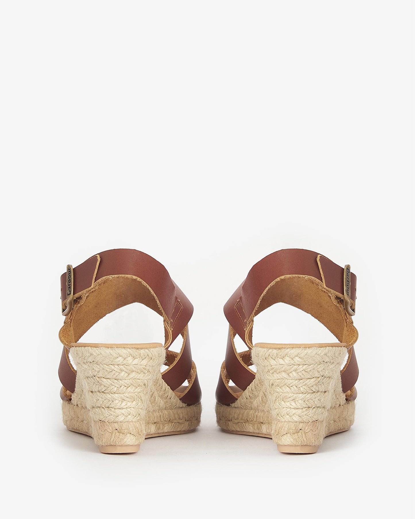 Barbour Yolanda Womens Wedge Espadrilles - Tan