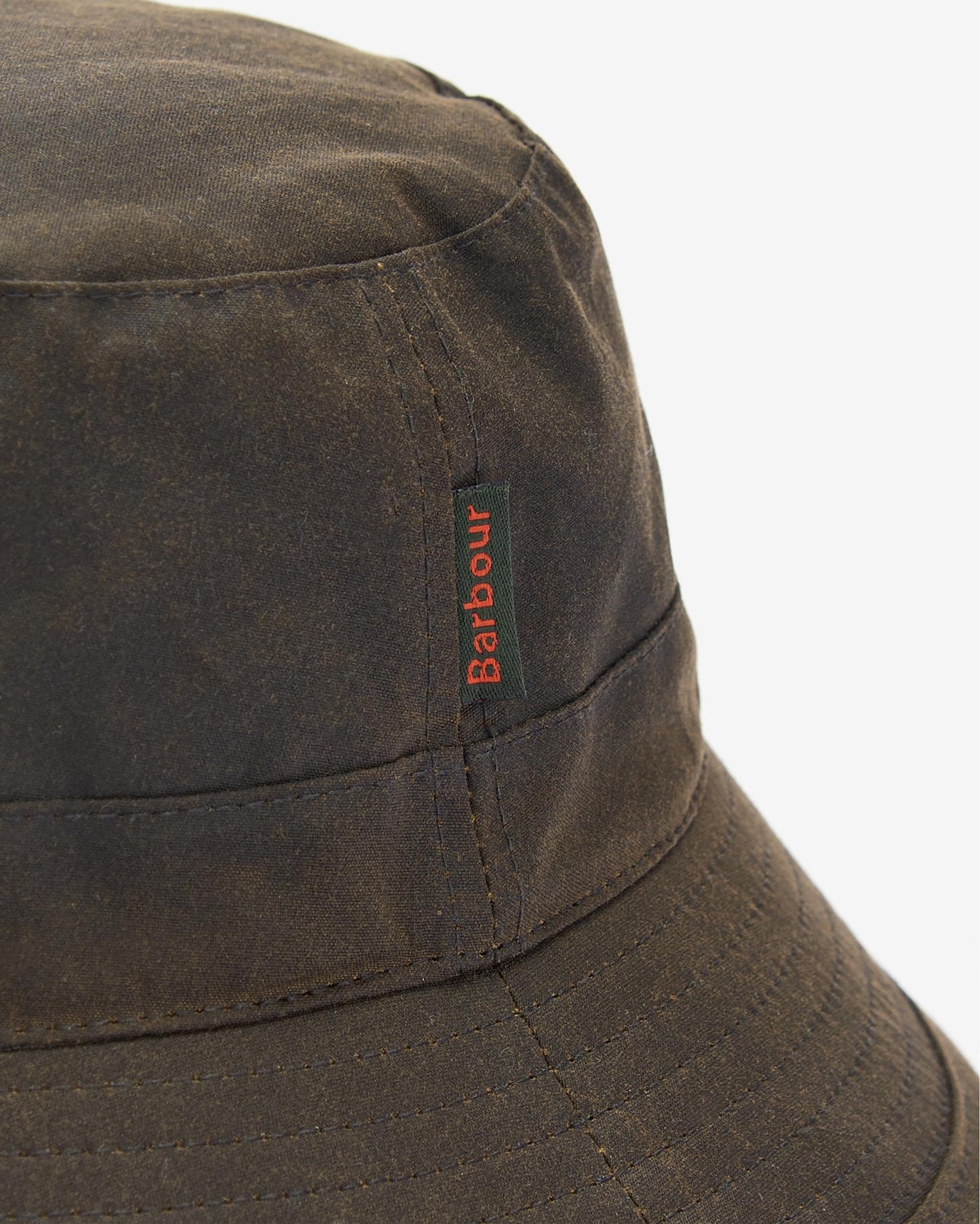 Barbour Mens Wax Bucket Hat - Olive