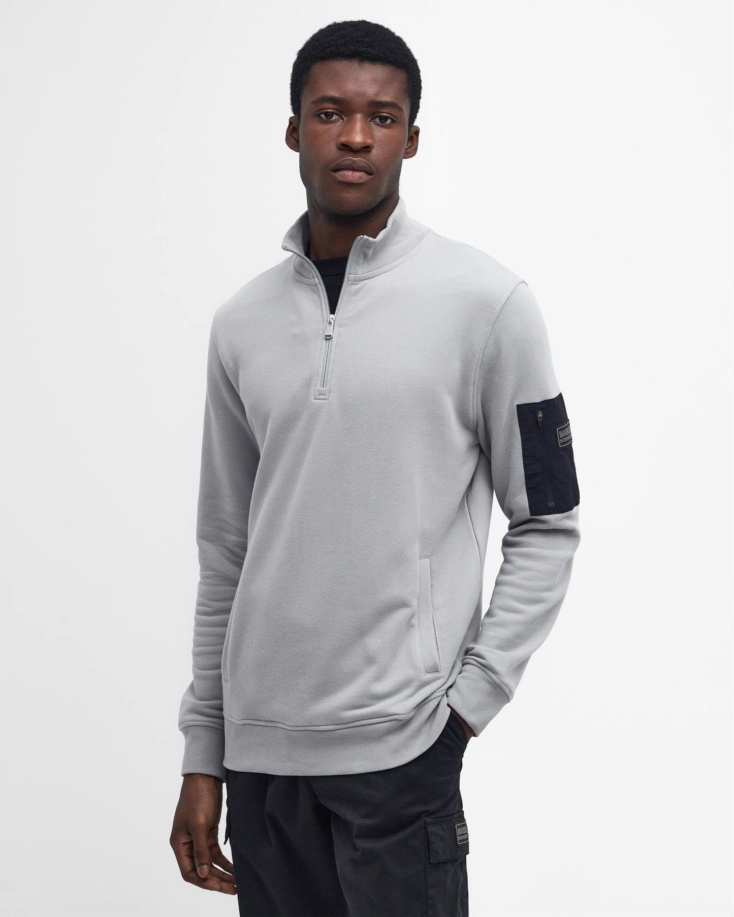 Barbour International Alloy Mens Half-Zip Sweatshirt