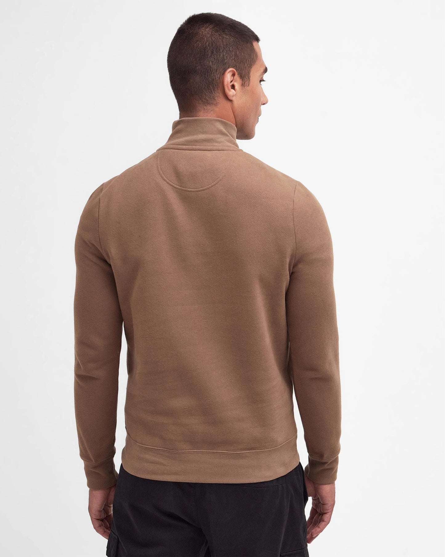 Barbour International Essential Half-Zip Mens Sweatshirt - Fossil
