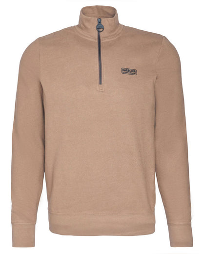 Barbour International Essential Half-Zip Mens Sweatshirt - Fossil
