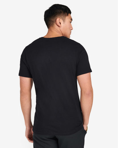 Barbour International Essential Large Logo Mens T-Shirt - Black