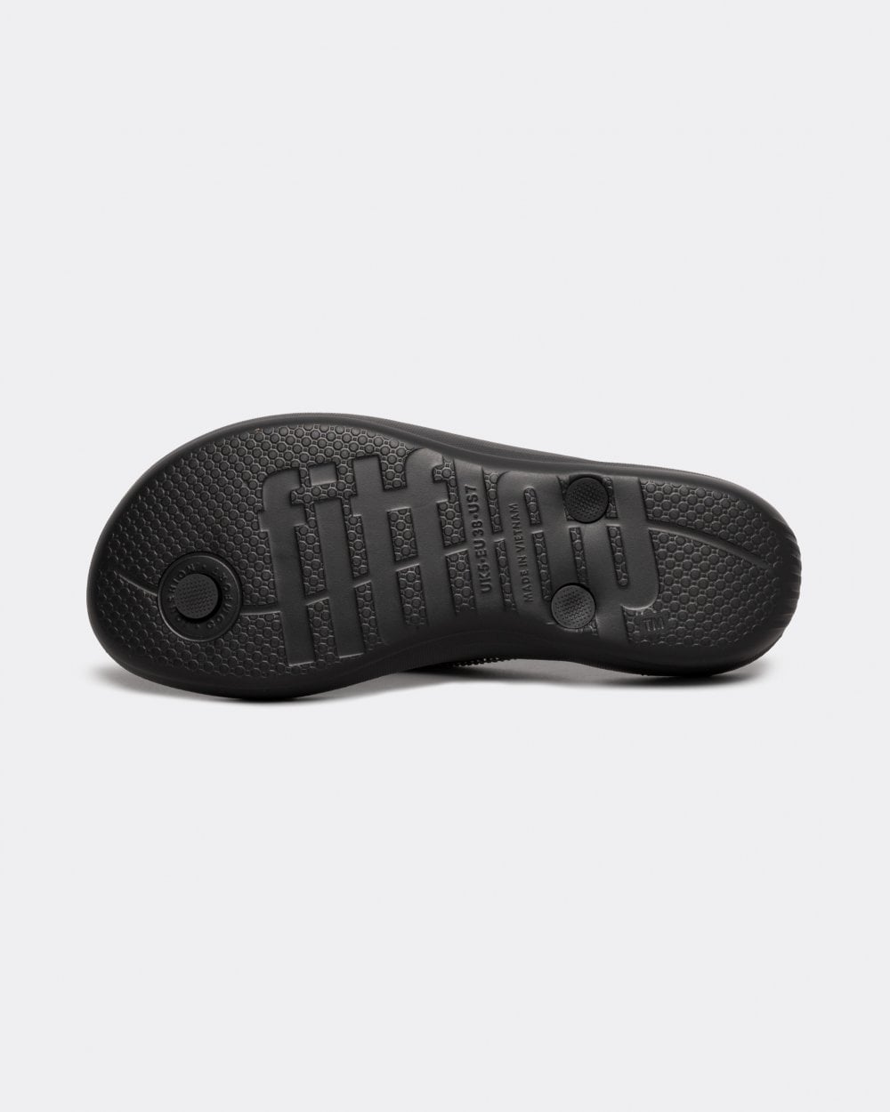 Fitflop IQushion Sparkle Womens Flip-Flop - Black 001