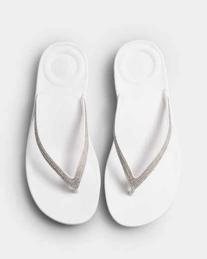 Fitflop IQushion Sparkle Womens Flip-Flop - Urban White 194