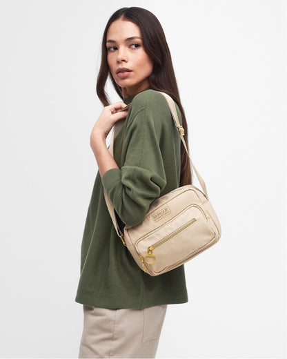 Barbour International Qualify Womens Crossbody Bag - Oat