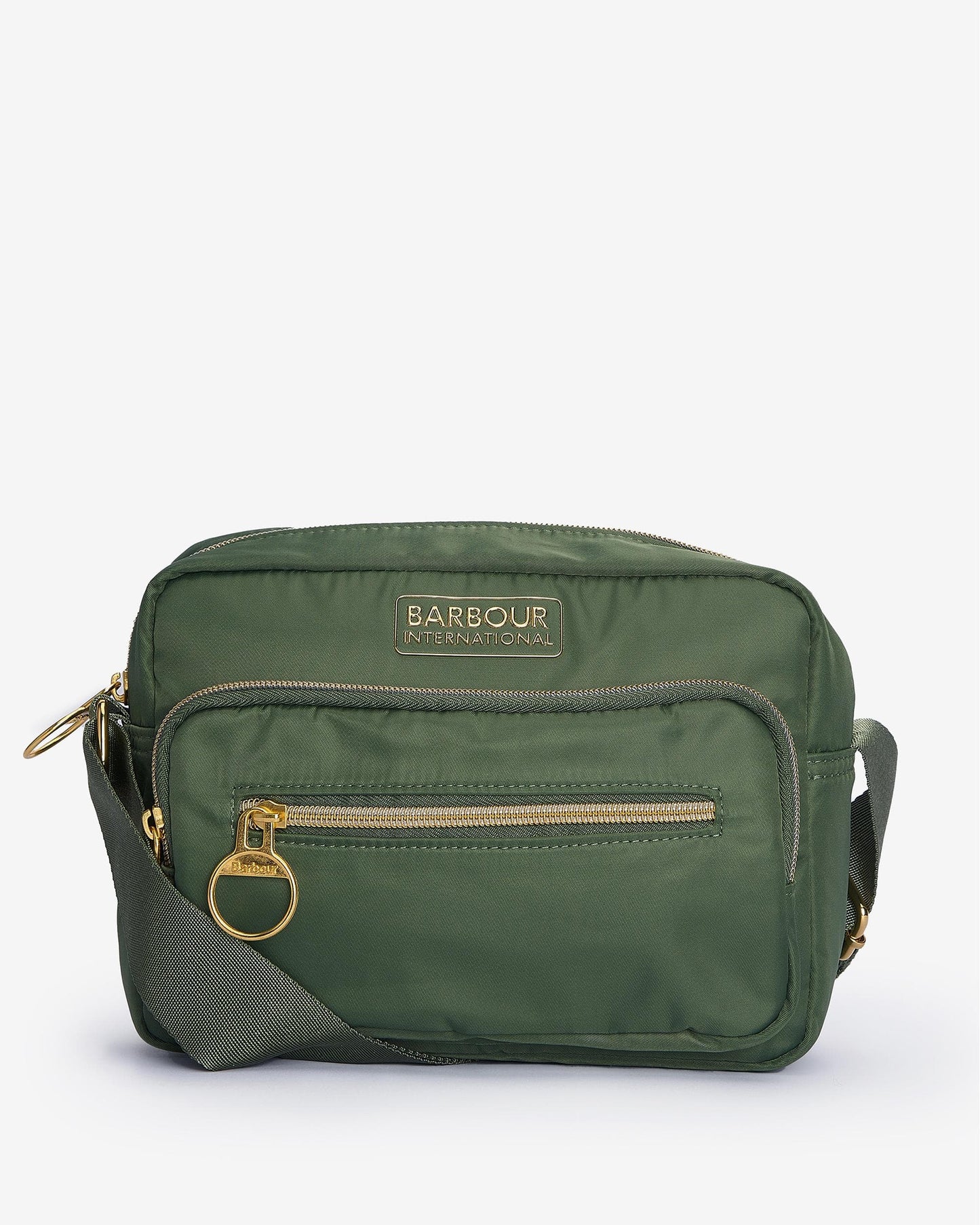 Barbour International Qualify Womens Crossbody Bag - Smoke Green