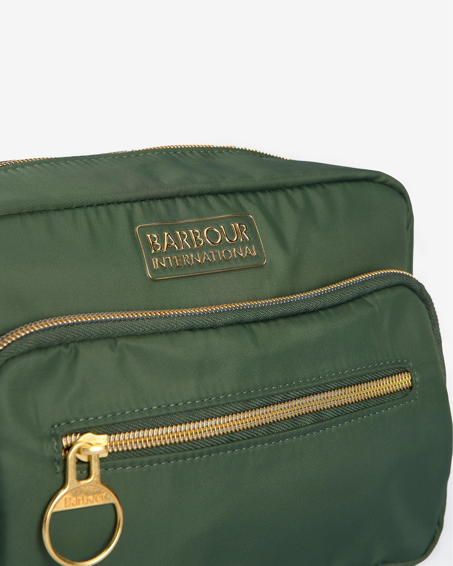 Barbour International Qualify Womens Crossbody Bag - Smoke Green