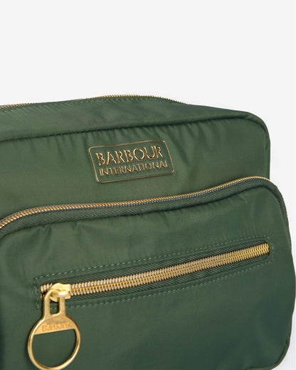 Barbour International Qualify Womens Crossbody Bag - Smoke Green