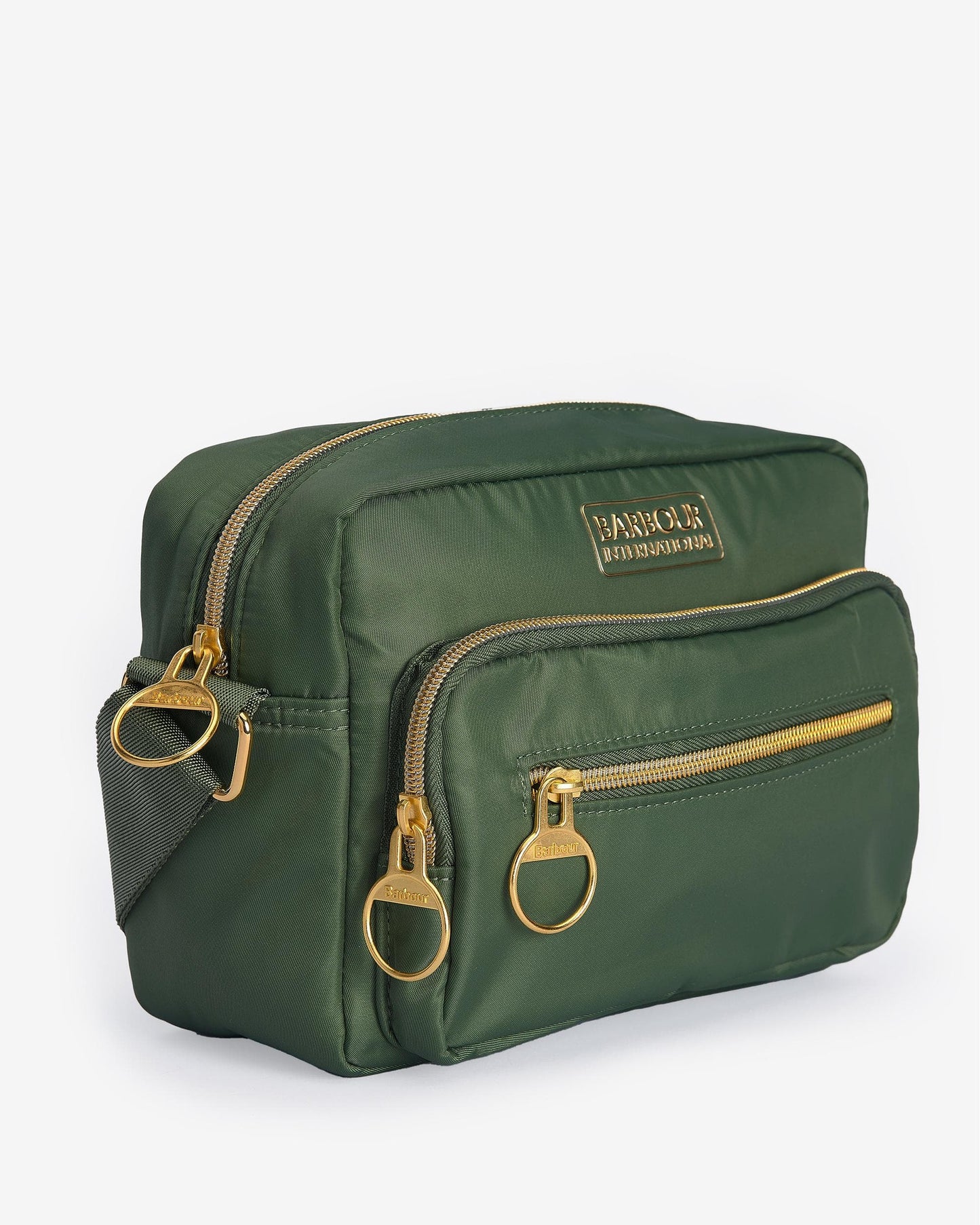 Barbour International Qualify Womens Crossbody Bag - Smoke Green