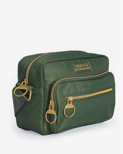 Barbour International Qualify Womens Crossbody Bag - Smoke Green