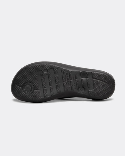 Fitflop Iqushion Womens Ergonomic Flip-Flops - All Black 090 - CHO - Designer Womens Sandals