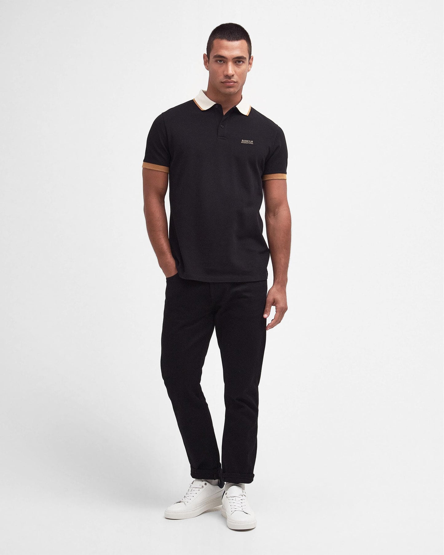 Barbour International Howall Mens Polo - Black