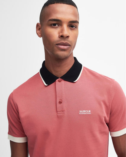 Barbour International Howall Mens Polo - Mineral Red