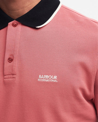Barbour International Howall Mens Polo - Mineral Red